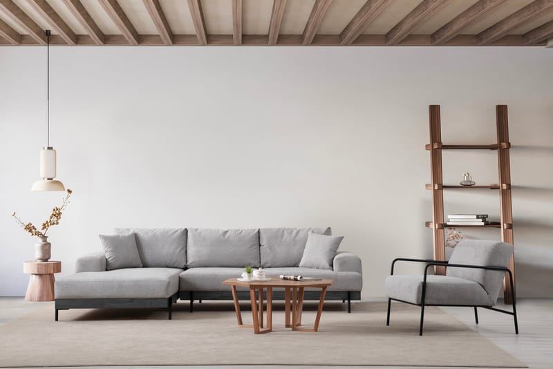 Eti Hjørnesofa 3-pers - Grå - Møbler - Sofaer - Hjørnesofa