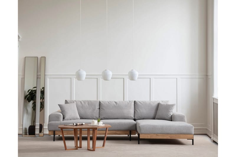 Eti Hjørnesofa 3-pers - Grå - Møbler - Sofaer - Hjørnesofa