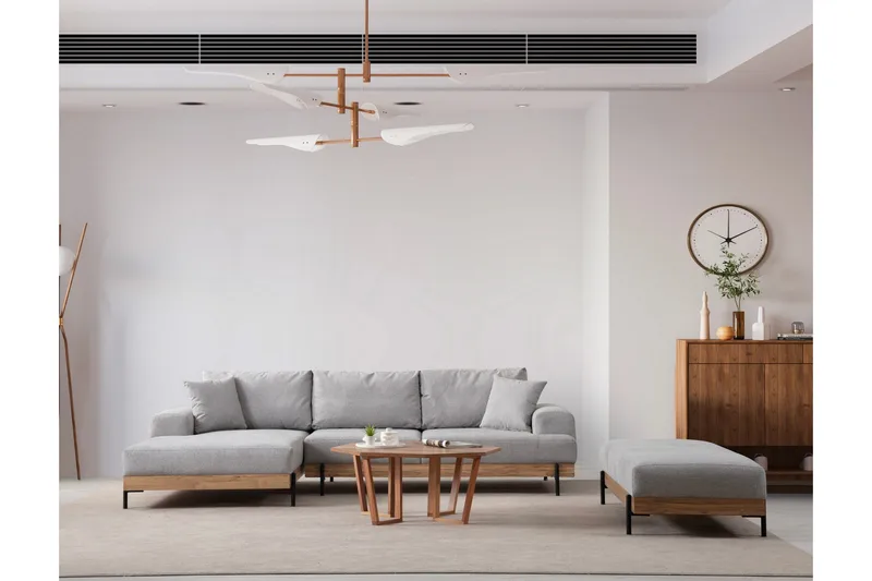 Eti Hjørnesofa 3-pers - Grå - Møbler - Sofaer - Hjørnesofa