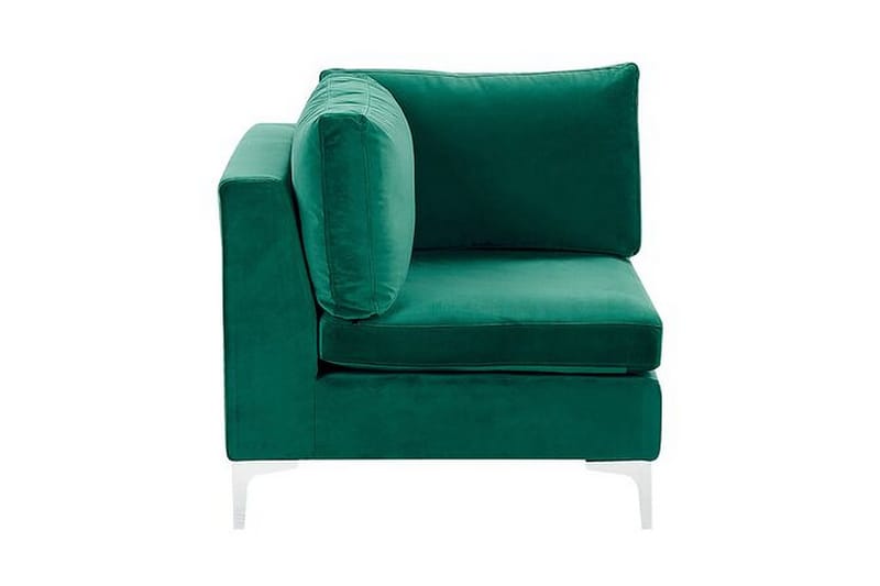 Evja 4-Pers. Hjørnesofa Højre - Velour/Grøn - Møbler - Sofaer - Hjørnesofa