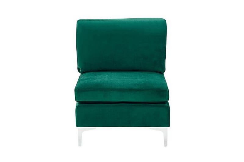 Evja 4-Pers. Hjørnesofa Højre - Velour/Grøn - Hjørnesofa