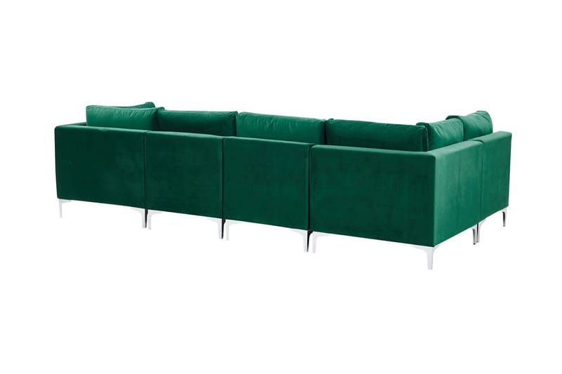 Evja 5-Pers. Hjørnesofa Højre - Velour/Grøn - Møbler - Sofaer - Hjørnesofa