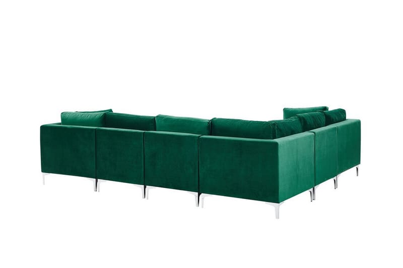 Evja 6-Pers. Hjørnesofa Højre - Velour/Grøn - Møbler - Sofaer - Hjørnesofa