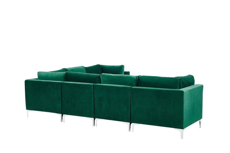 Evja 6-Pers. Hjørnesofa Venstre - Velour/Grøn - Møbler - Sofaer - Hjørnesofa