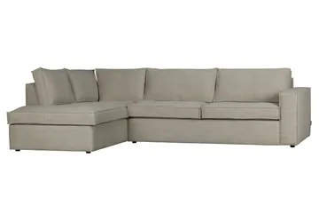 Freddie hjørnesofa Venstre naturlig - Møbler - Sofaer - Sofa med chaiselong - 3 personers sofa med chaiselong