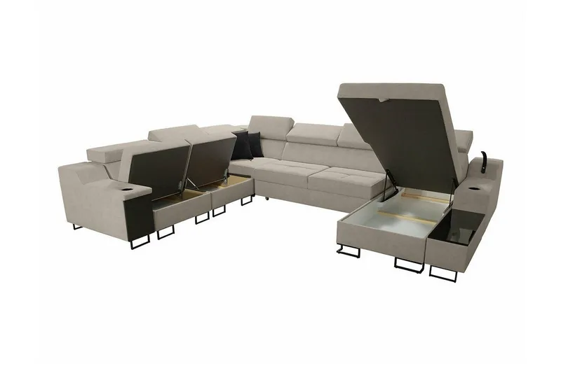 Galbally 5-sits Hörnsoffa Beige - Møbler - Sofaer - Hjørnesofa