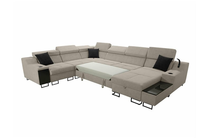 Galbally 5-sits Hörnsoffa Brown - Møbler - Sofaer - Hjørnesofa