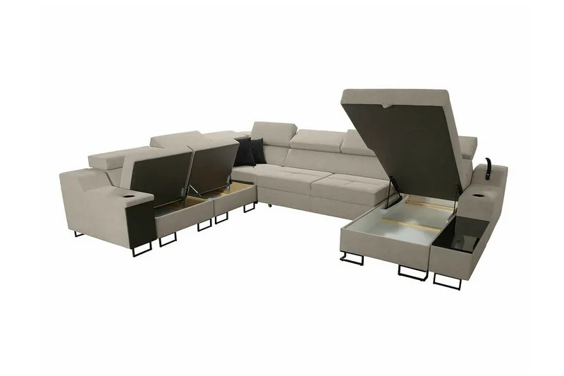 Galbally 5-sits Hörnsoffa Dark blue - Møbler - Sofaer - Hjørnesofa