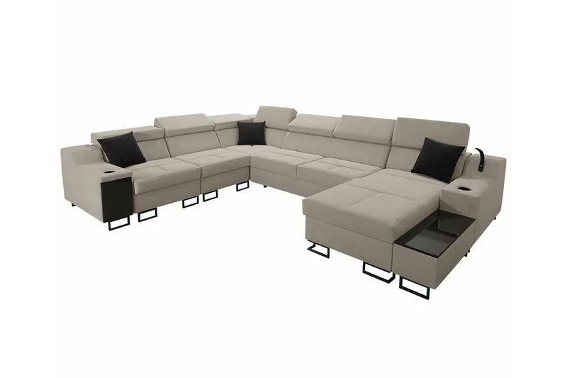 Galbally 5-sits Hörnsoffa NO_BRAND Beige, undefined