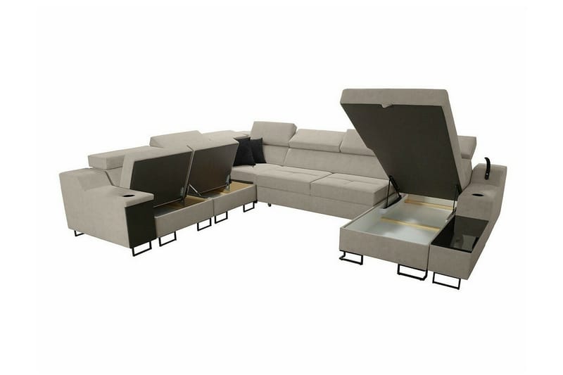 Galbally 5-sits Hörnsoffa NO_BRAND Dark blue - Møbler - Sofaer - Hjørnesofa