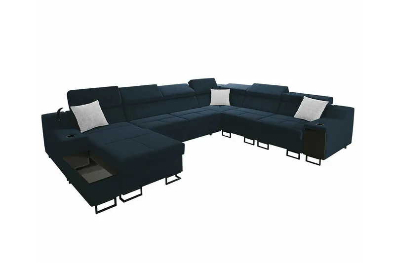 Galbally 5-sits Hörnsoffa NO_BRAND Dark blue, undefined