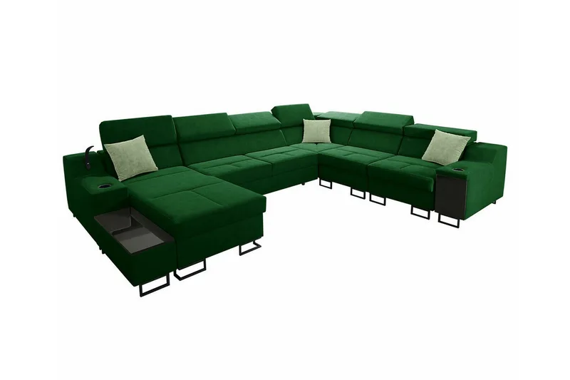 Galbally 5-sits Hörnsoffa NO_BRAND Dark green, undefined