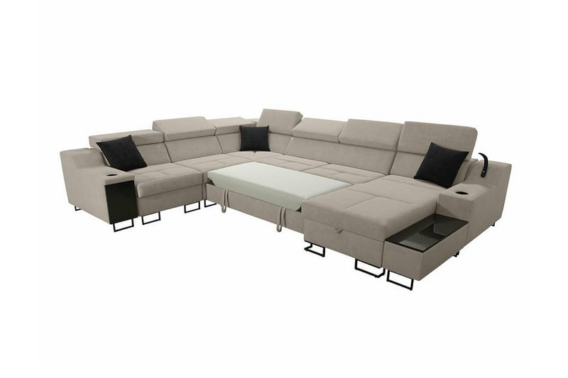 Galbally 5-sits Hörnsoffa NO_BRAND Dark green - Møbler - Sofaer - Hjørnesofa