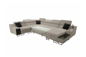 Galbally 5-personers hjørnesofa - Møbler - Sofaer - Sovesofaer - Hjørnesovesofa