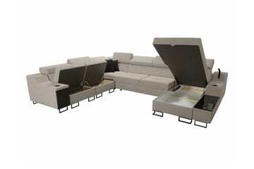 Galbally 5-personers hjørnesofa - Møbler - Sofaer - Sovesofaer - Hjørnesovesofa