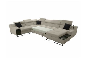 Galbally 5-personers hjørnesofa - Møbler - Sofaer - Sovesofaer - Hjørnesovesofa
