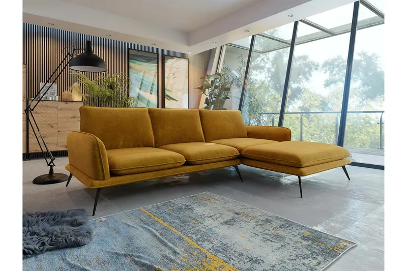 Graystone 3-sits Hörnsoffa Yellow - Møbler - Sofaer - Hjørnesofa