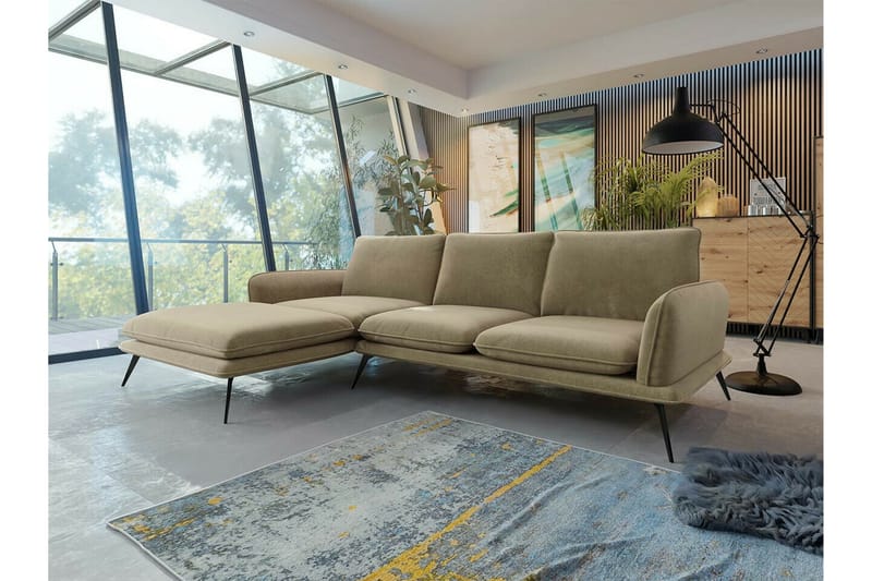 Graystone 3-pers. Hjørnesofa - Beige - Møbler - Sofaer - Hjørnesofa