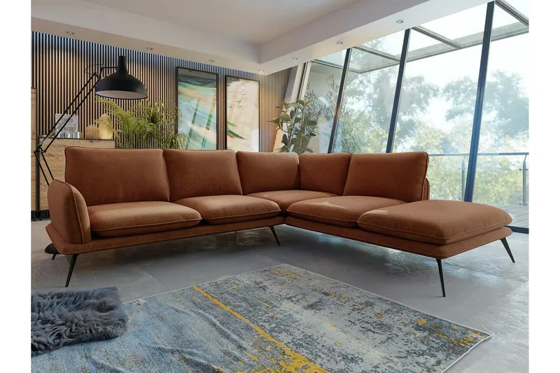 Graystone 4-sits Hörnsoffa Brown - Møbler - Sofaer - Hjørnesofa