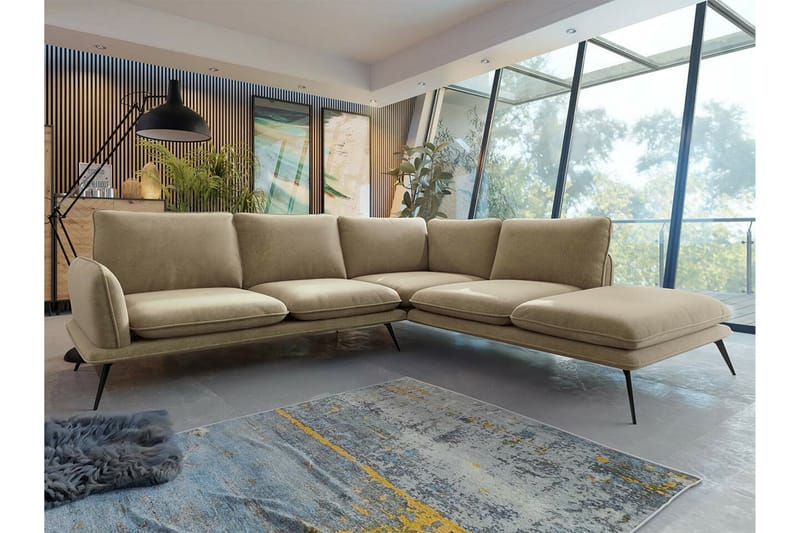 Graystone 4-pers. Hjørnesofa - Beige - Møbler - Sofaer - Hjørnesofa