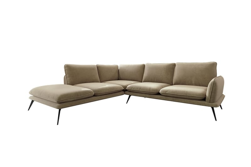 Graystone 4-pers. Hjørnesofa - Mørk Beige/Mocca - Hjørnesofa