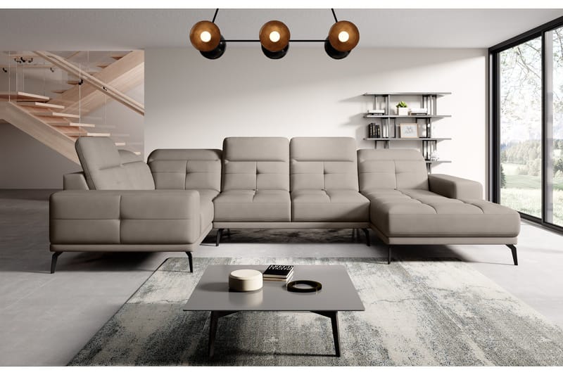 Hagglund Hjørnesofa m. Chaiselong - Beige - Møbler - Sofaer - Hjørnesofa - Hjørnesofa med chaiselong