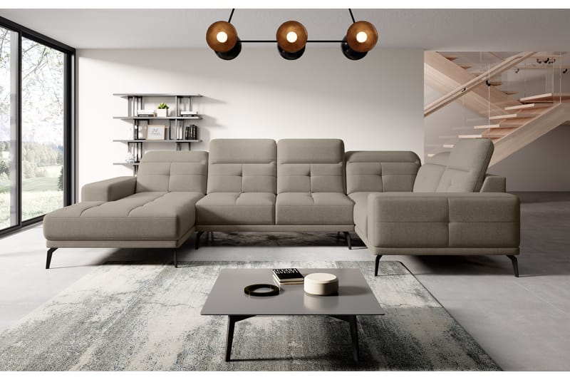Hagglund Hjørnesofa m. Chaiselong - Beige - Møbler - Sofaer - Hjørnesofa - Hjørnesofa med chaiselong