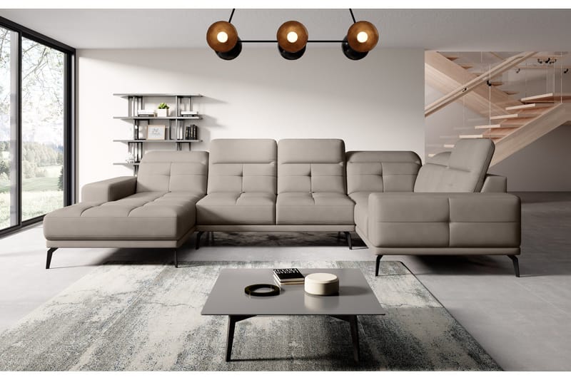Hagglund Hjørnesofa m. Chaiselong - Beige - Møbler - Sofaer - Hjørnesofa - Hjørnesofa med chaiselong