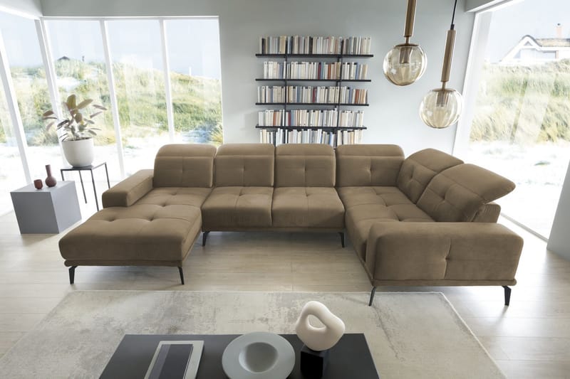 Hagglund Hjørnesofa m. Chaiselong - Beige - Møbler - Sofaer - Hjørnesofa - Hjørnesofa med chaiselong