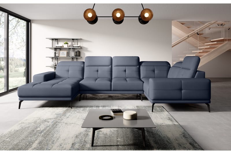 Hagglund Hjørnesofa m. Chaiselong - Blå - Møbler - Sofaer - Hjørnesofa - Hjørnesofa med chaiselong