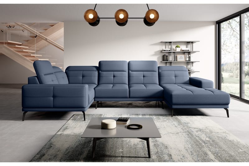 Hagglund Hjørnesofa m. Chaiselong - Blå - Møbler - Sofaer - Hjørnesofa - Hjørnesofa med chaiselong