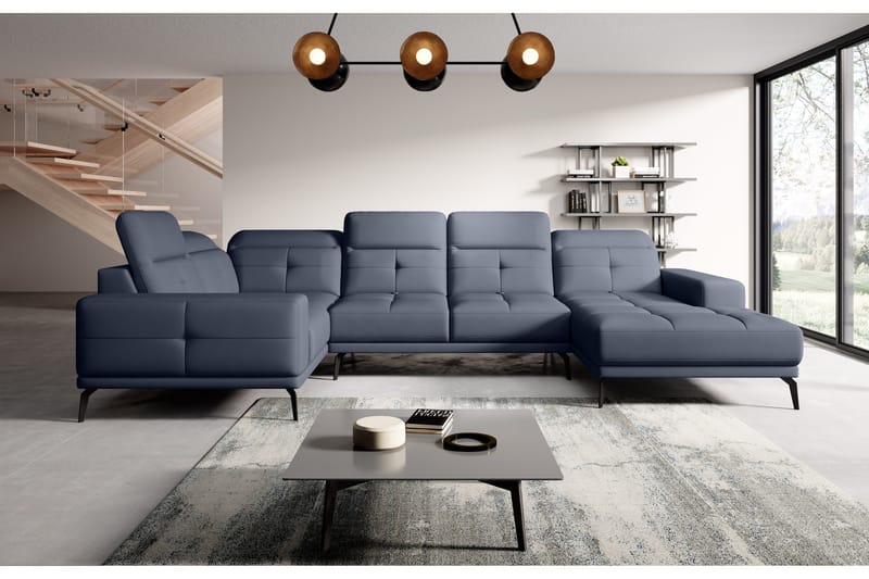 Hagglund Hjørnesofa m. Chaiselong - Blå - Møbler - Sofaer - Hjørnesofa - Hjørnesofa med chaiselong