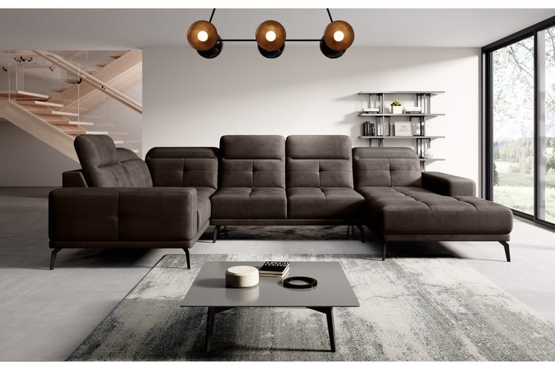 Hagglund Hjørnesofa m. Chaiselong - Brun - Møbler - Sofaer - Hjørnesofa - Hjørnesofa med chaiselong