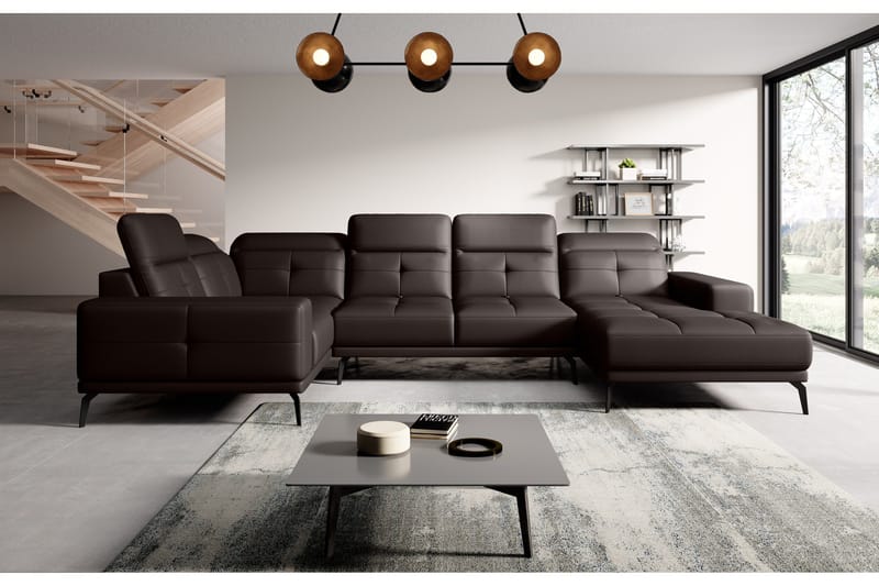 Hagglund Hjørnesofa m. Chaiselong - Brun - Møbler - Sofaer - Hjørnesofa - Hjørnesofa med chaiselong