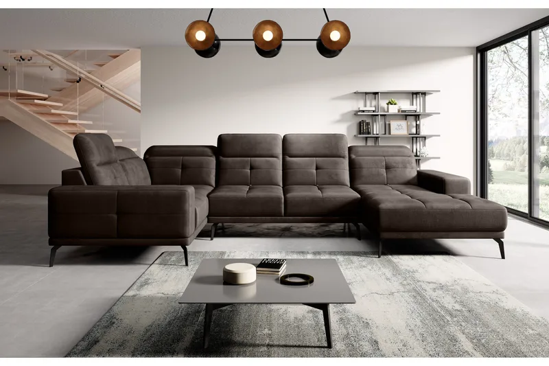 Hagglund Hjørnesofa m. Chaiselong - Brun - Møbler - Sofaer - Hjørnesofa - Hjørnesofa med chaiselong