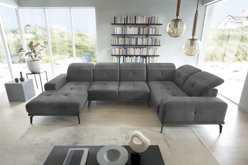 Hagglund Hjørnesofa m. Chaiselong - Grå - Møbler - Sofaer - Hjørnesofa - Hjørnesofa med chaiselong
