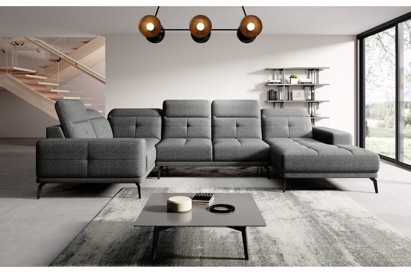 Hagglund Hjørnesofa m. Chaiselong - Grå - Møbler - Sofaer - Hjørnesofa - Hjørnesofa med chaiselong