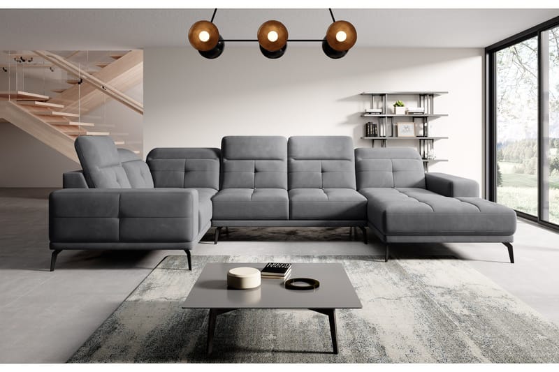 Hagglund Hjørnesofa m. Chaiselong - Grå - Møbler - Sofaer - Hjørnesofa - Hjørnesofa med chaiselong