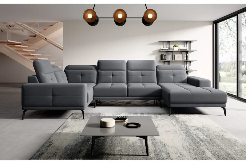 Hagglund Hjørnesofa m. Chaiselong - Grå - Møbler - Sofaer - Hjørnesofa - Hjørnesofa med chaiselong