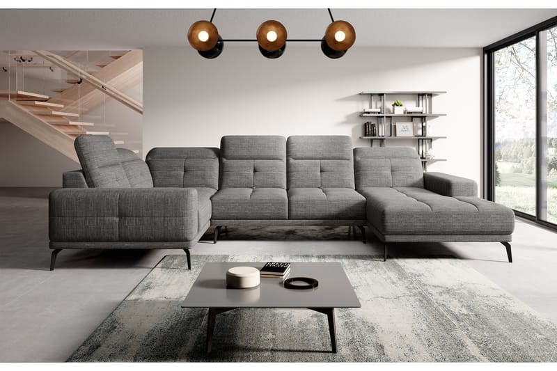 Hagglund Hjørnesofa m. Chaiselong - Grå - Møbler - Sofaer - Hjørnesofa - Hjørnesofa med chaiselong