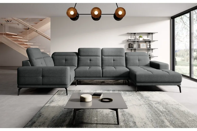 Hagglund Hjørnesofa m. Chaiselong - Grå - Møbler - Sofaer - Hjørnesofa - Hjørnesofa med chaiselong