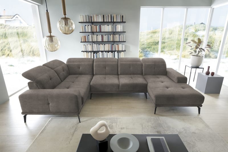 Hagglund Hjørnesofa m. Chaiselong - Grå - Møbler - Sofaer - Hjørnesofa - Hjørnesofa med chaiselong