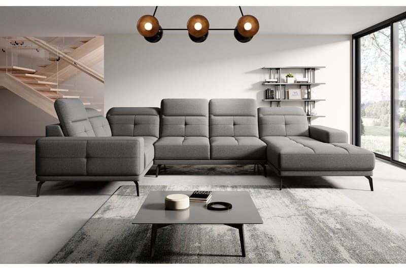 Hagglund Hjørnesofa m. Chaiselong - Grå - Møbler - Sofaer - Hjørnesofa - Hjørnesofa med chaiselong