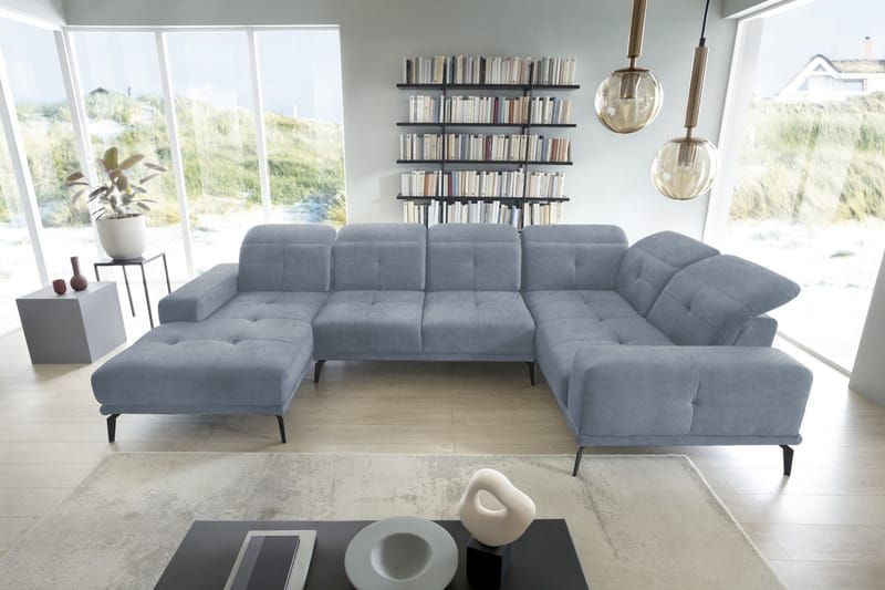 Hagglund Hjørnesofa m. Chaiselong - Lysegrå - Møbler - Sofaer - Hjørnesofa - Hjørnesofa med chaiselong
