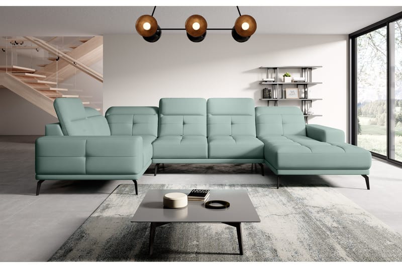 Hagglund Hjørnesofa m. Chaiselong - Lysegrøn - Møbler - Sofaer - Hjørnesofa - Hjørnesofa med chaiselong