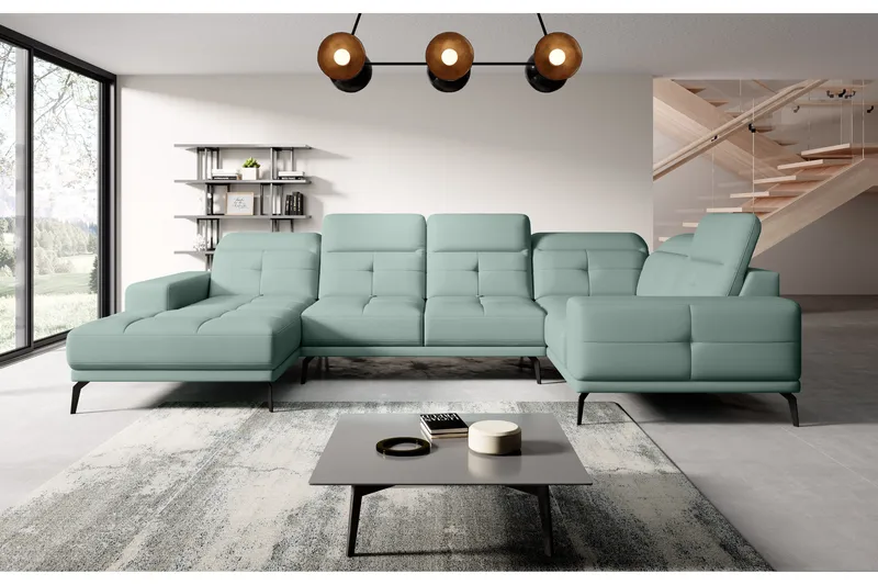 Hagglund Hjørnesofa m. Chaiselong - Lysegrøn - Møbler - Sofaer - Hjørnesofa - Hjørnesofa med chaiselong