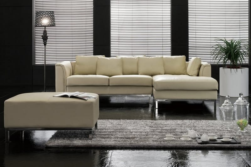 Hjørne hjørnesofa 270 cm - Beige - Hjørnesofa