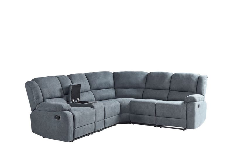 Hjørnesofa 5-Pers. justerbar grå ROKKE - Grå - Møbler - Sofaer - Hjørnesofa