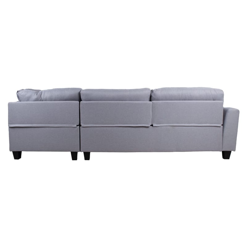 Hjørnesofa Asknor Højre - Lysegrå - Møbler - Sofaer - Hjørnesofa - Hjørnesofa med chaiselong