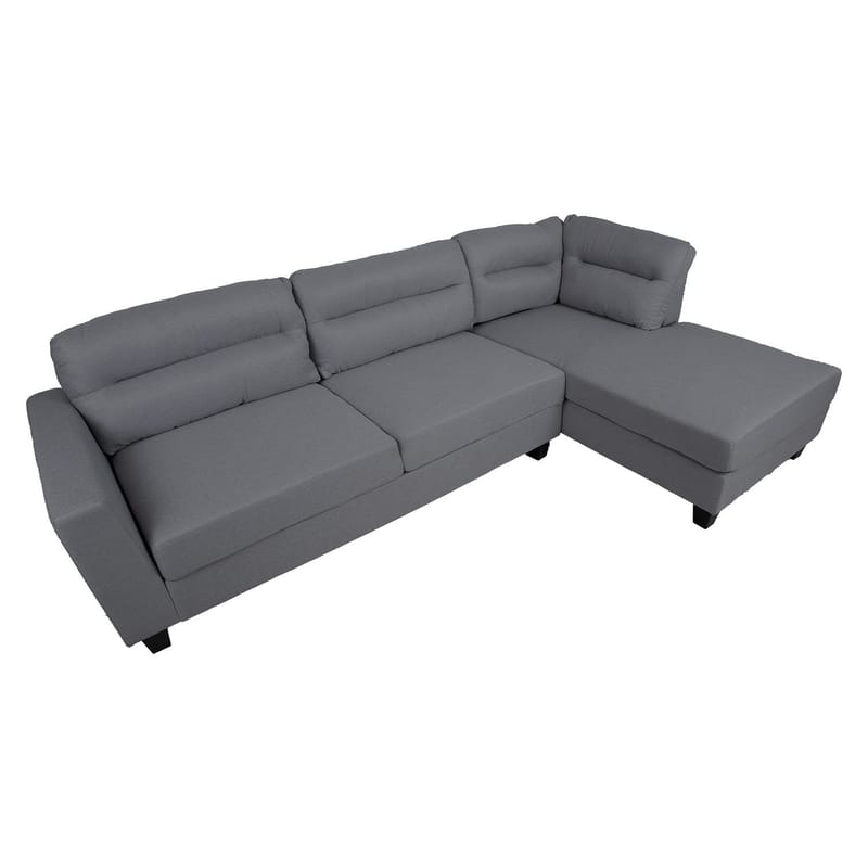 Hjørnesofa Asknor Højre - Mørkegrå - Møbler - Sofaer - Hjørnesofa - Hjørnesofa med chaiselong